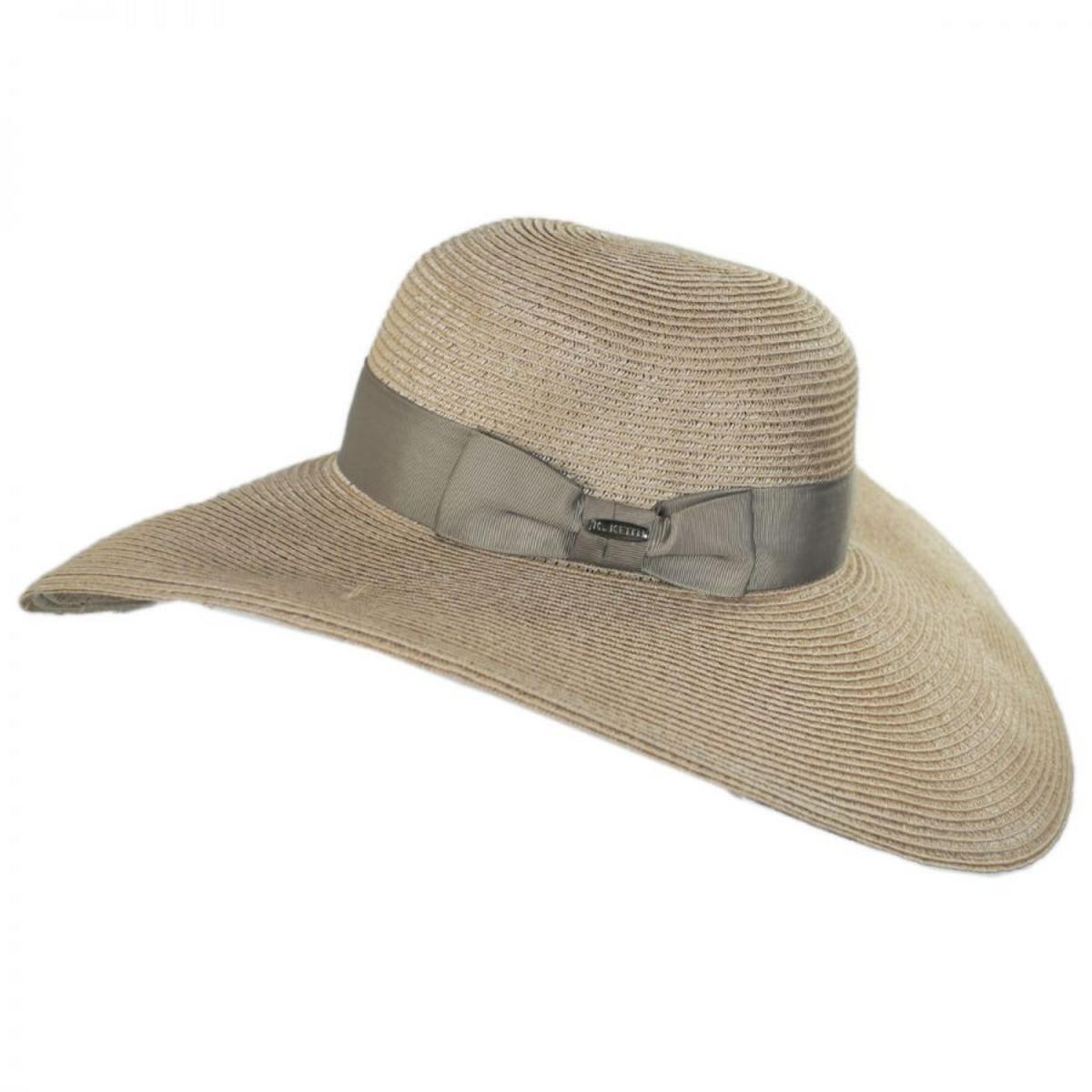 Karen Keith | Resort Straw Swinger Wide Brim Hat | 102217 | profile | BLUSH