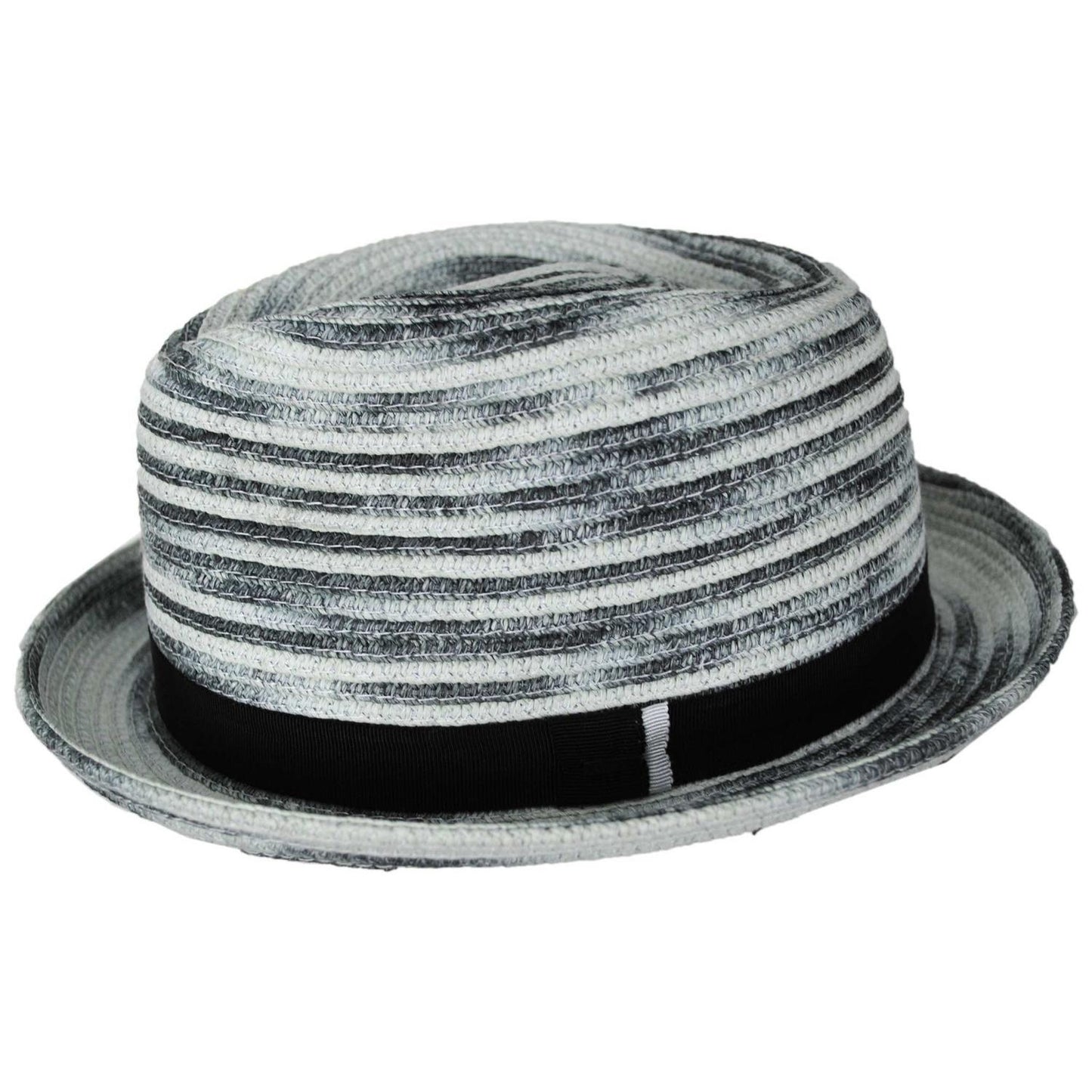 Bailey 1922 | Riggs Toyo Straw Trilby Fedora Hat | 127943 | profile | BLACK