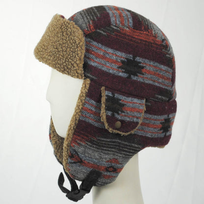 Scala | Shauna Southwestern Trooper Hat | 106456 | profile | RED