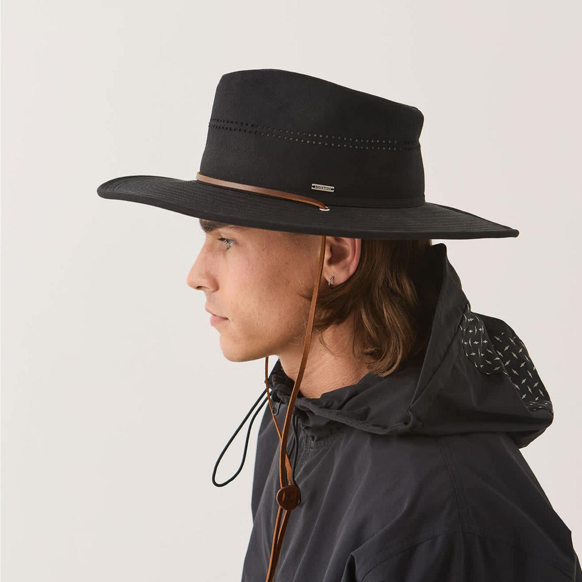 BRIXTON HATS | Beck Waxed Cotton Journey Hat | 402616 | lsmtwo | BLACK