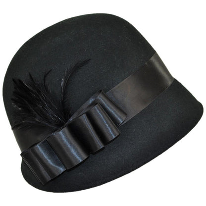 sur la tete | Wholesale Chloe Wool Felt Cloche Hat B2B Pre-Pack