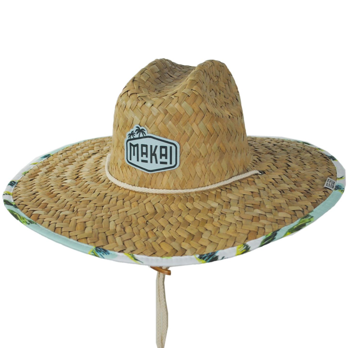 Makai Hat Company | Palm Tree Artisan Rush Straw Lifeguard Hat | 129312 | lead | NATURAL