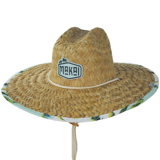 Makai Hat Company | Palm Tree Artisan Rush Straw Lifeguard Hat | 129312 | lead | NATURAL