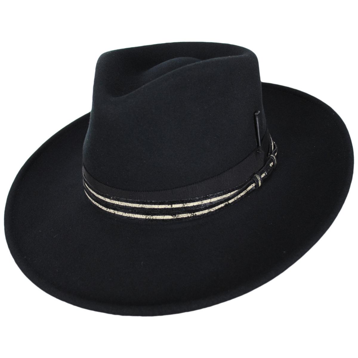 Bailey 1922 | Klinger Wool LiteFelt Fedora Hat | 133310 | lead | BLACK