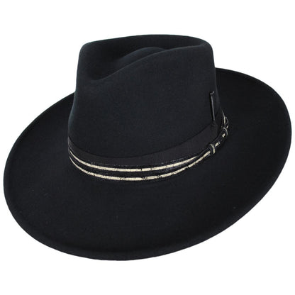 Bailey 1922 | Klinger Wool LiteFelt Fedora Hat | 133310 | lead | BLACK