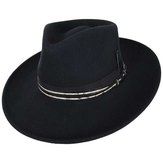 Bailey 1922 | Klinger Wool LiteFelt Fedora Hat | 133310 | lead | BLACK