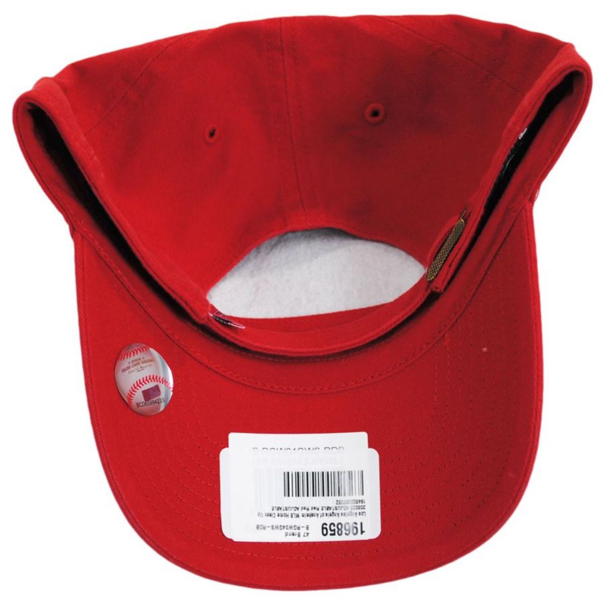 47 Brand | Los Angeles Angels of Anaheim MLB Home Clean Up Strapback Baseball Cap Dad Hat | 203022 | under | RED