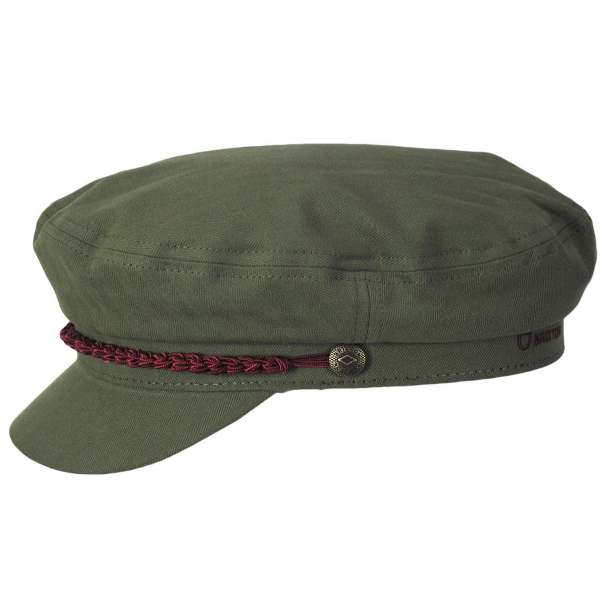 BRIXTON HATS | 20th Anniversary Fiddler Cap | 181307 | profile | OLIVE