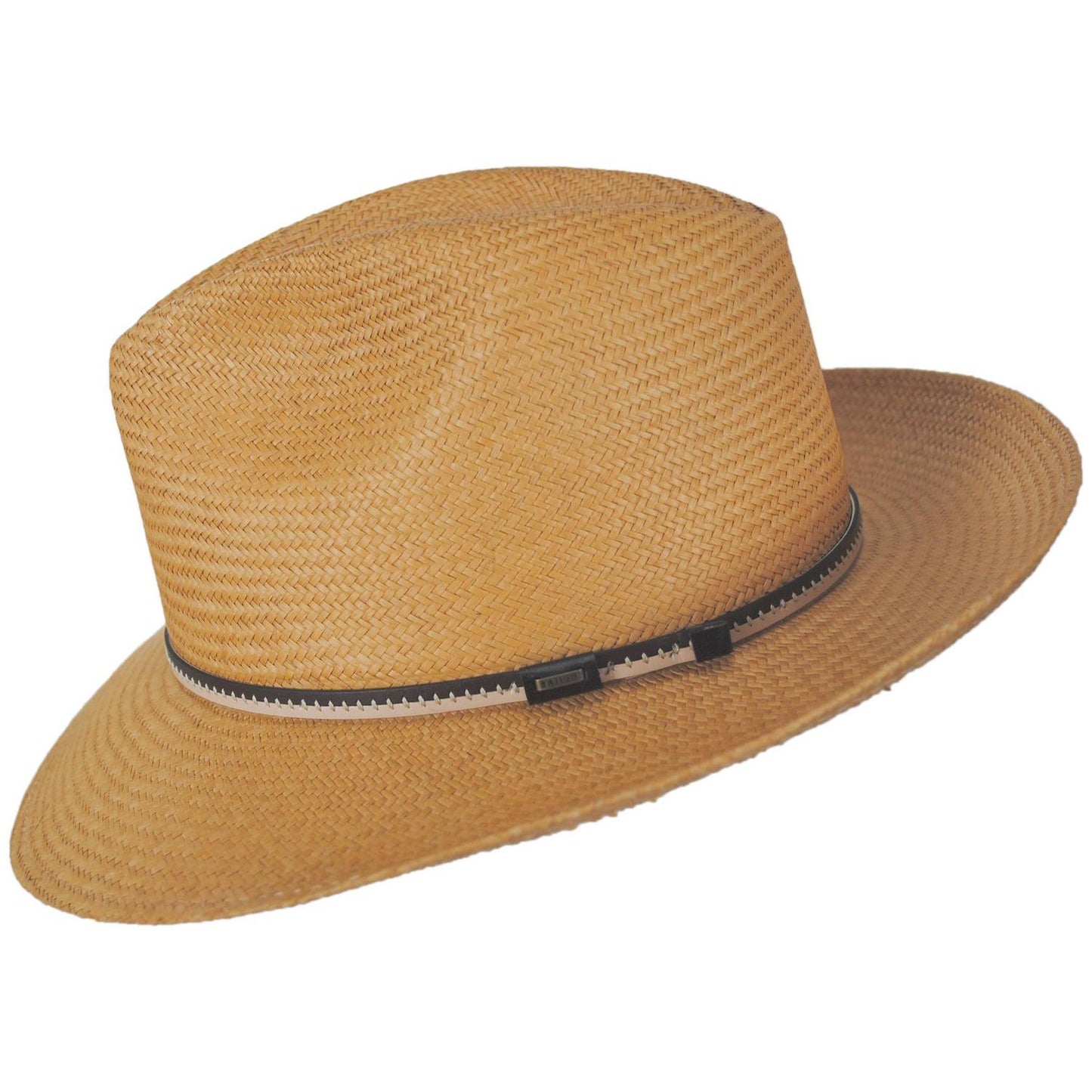 Bailey 1922 | Langdon Panama Straw Fedora Hat | 127934 | profile | TAN