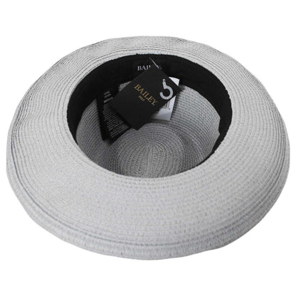 Bailey 1922 | Deven Braided Toyo Straw Fedora Hat | 127941 | under | GREY