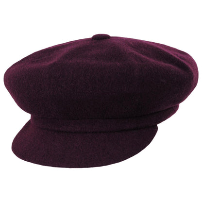 Kangol | Spitfire Wool Newsboy Cap | 160801 | lead | WINE
