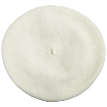 Village Hat Shop | Wholesale Wool Fashion Beret B2B Pre-Pack | B2B152500 | top | WINTER WHITE