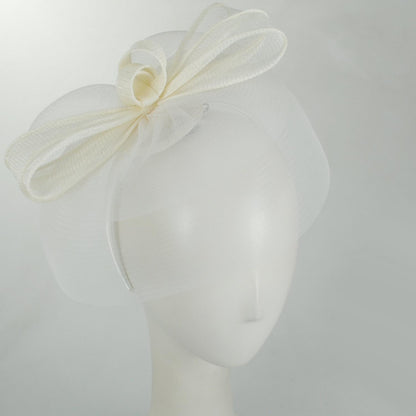 Kathy Jeanne | Corbatin Horsehair Mesh Fascinator Hat | 122434 | profile | IVORY