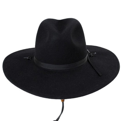 Stetson | Holden Crushable Wool Felt Aussie Hat | 130724 | front | BLACK