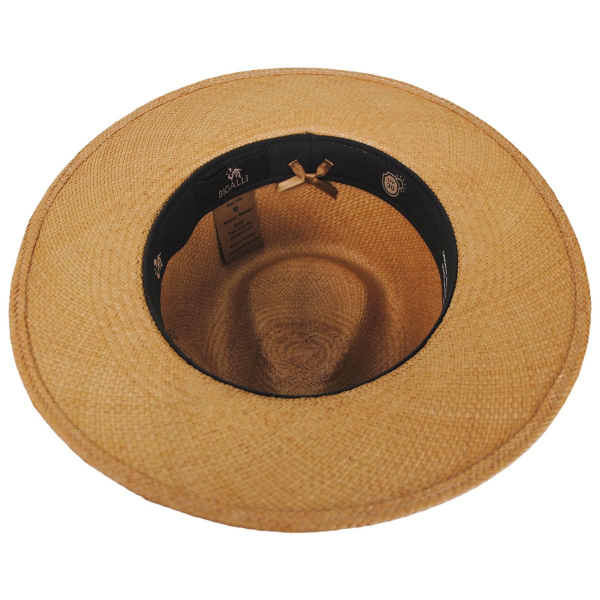 Bigalli | Juniper Panama Straw Fedora Hat | 129239 | under | PUTTY