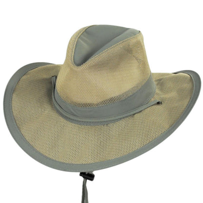 Dorfman Pacific | Supplex Aussie Hat | 400222 | lead | FOSSIL