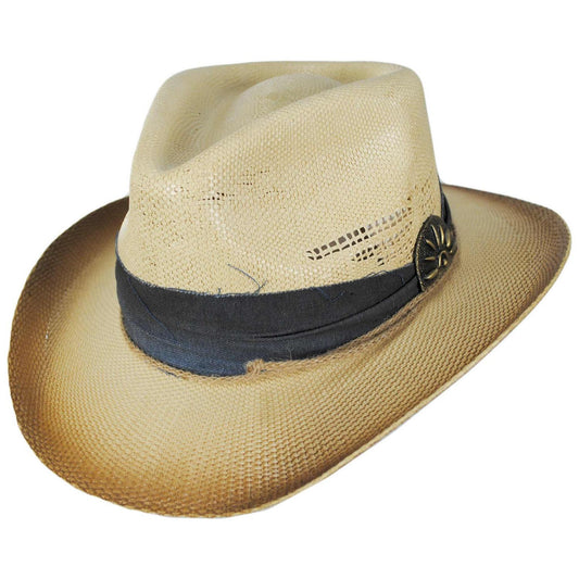 Charlie 1 Horse | Lainey Wilson Laredo Bangora Straw Outback Hat | 101681 | lead | SWEATED