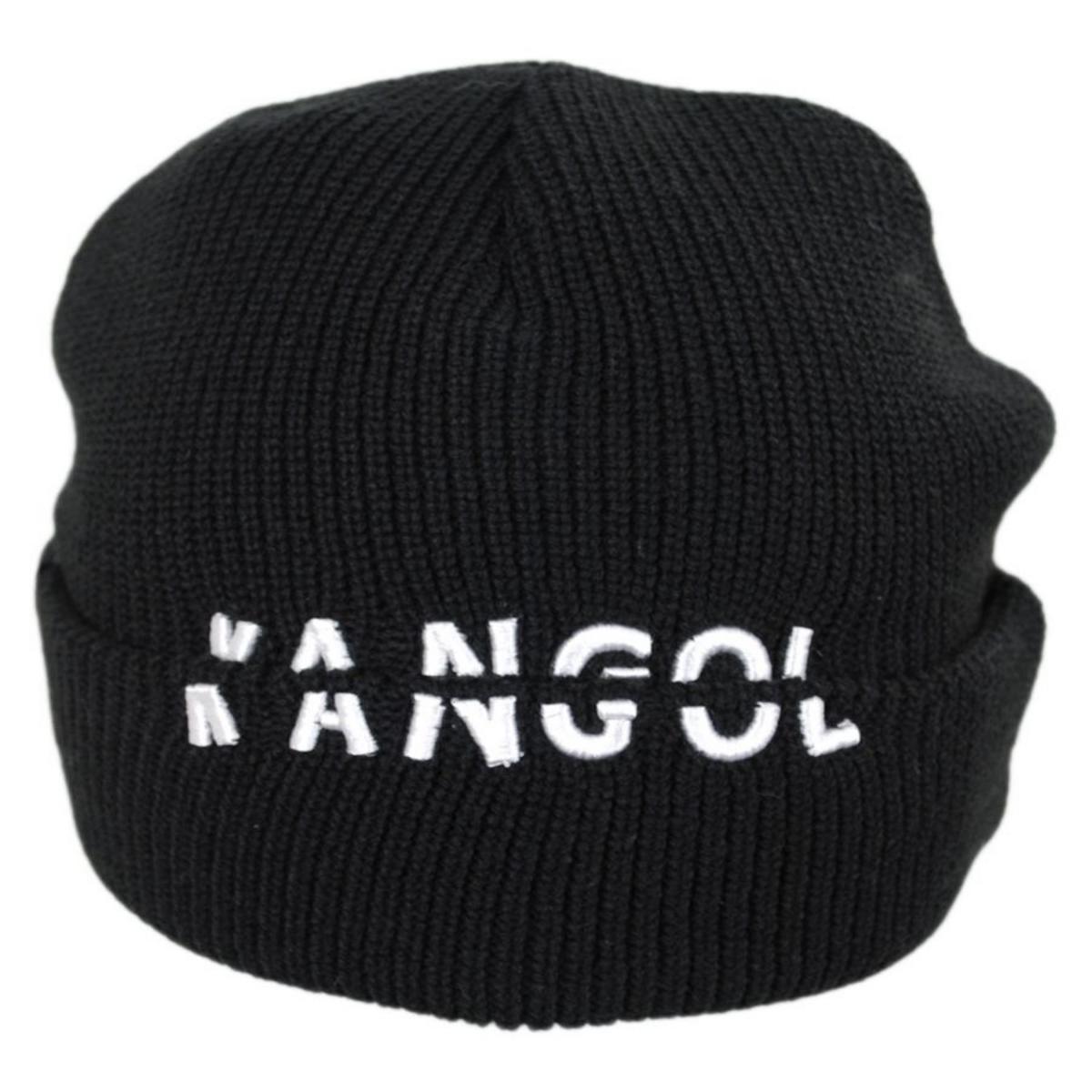 Kangol | Sliced Peak Billed Beanie Hat | 500422 | profile | BLACK