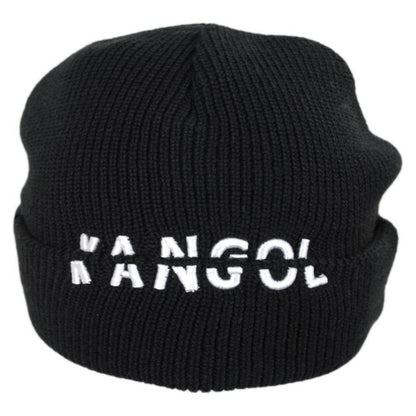 Kangol | Sliced Peak Billed Beanie Hat | 500422 | profile | BLACK