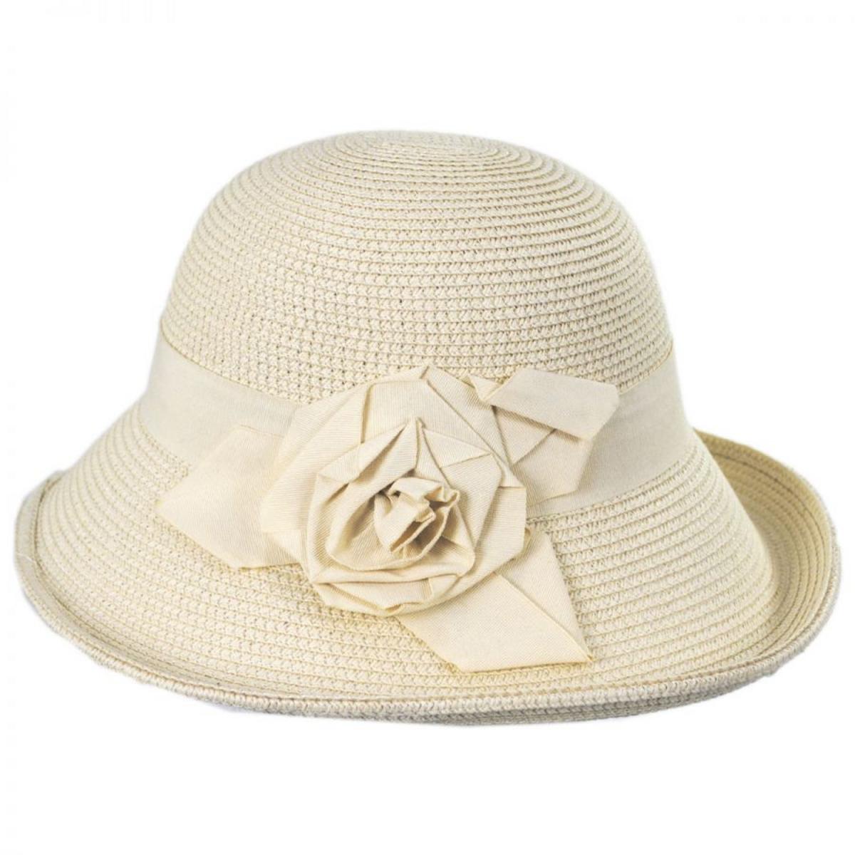 Jeanne Simmons | Rosa Toyo Straw Sun Hat | 101733 | profile | CREAM