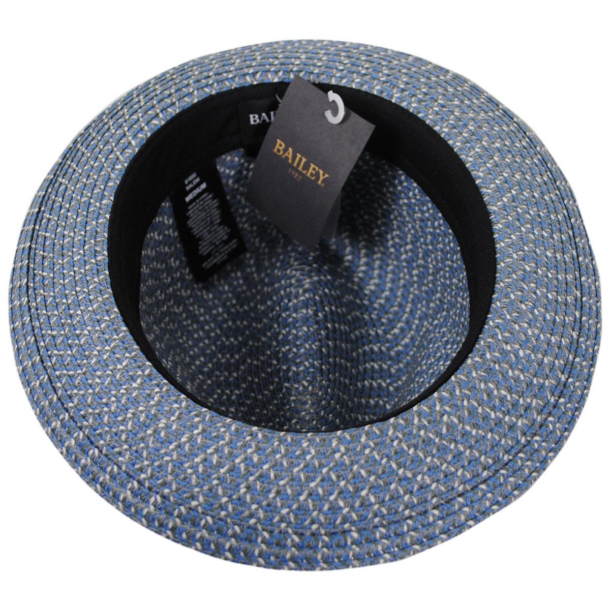 Bailey 1922 | Salem Braided Toyo Straw Fedora Hat | 127810 | under | ELEMENTAL BLUE
