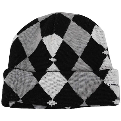 Kangol | Argyle 2-Way Pull-On Beanie Hat | 500407 | lead | BLACK