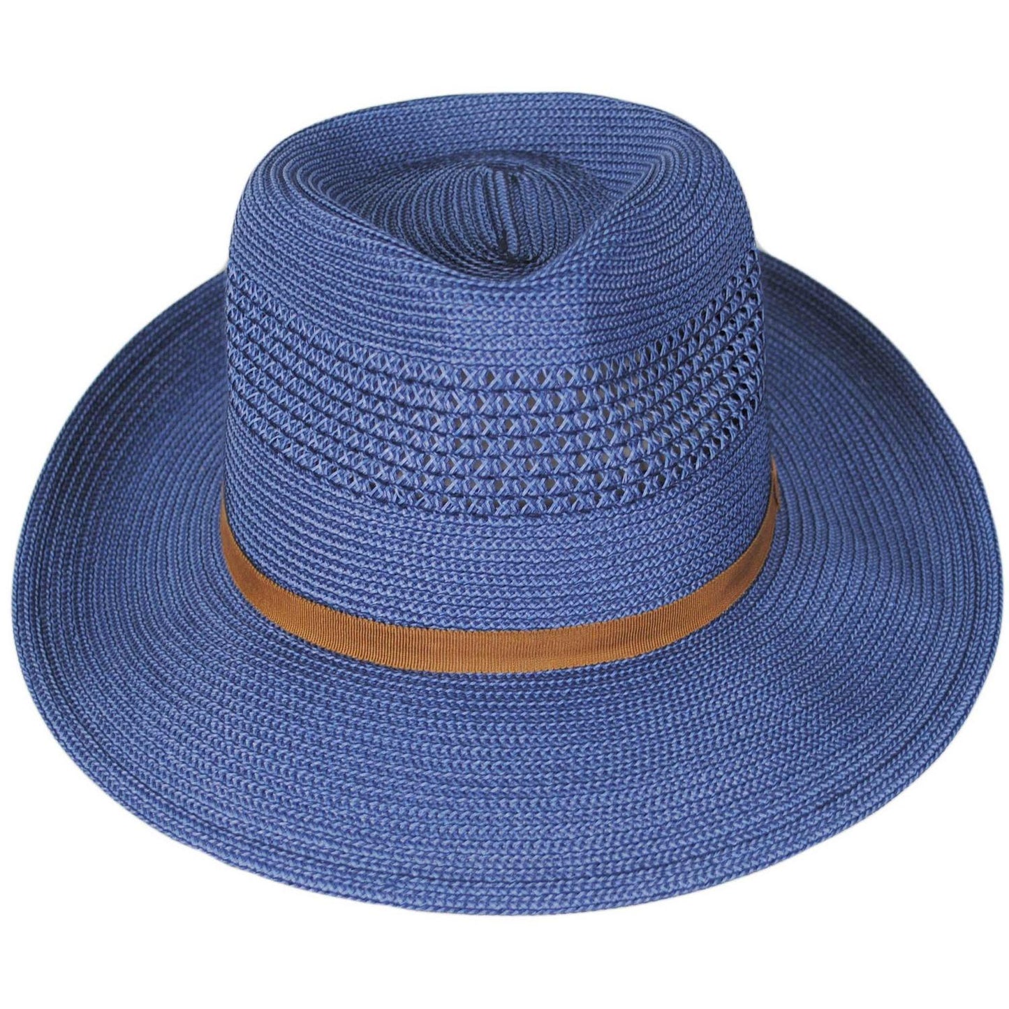 Bailey 1922 | Gratz PP Braid Straw Fedora | 127930 | front | BLUE