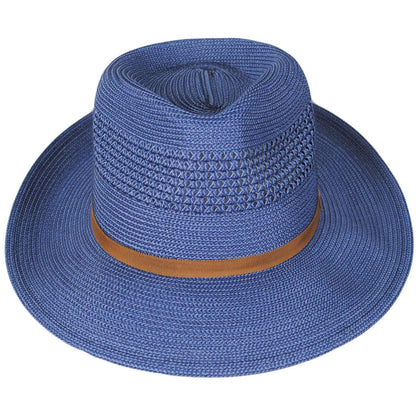 Bailey 1922 | Gratz PP Braid Straw Fedora | 127930 | front | BLUE
