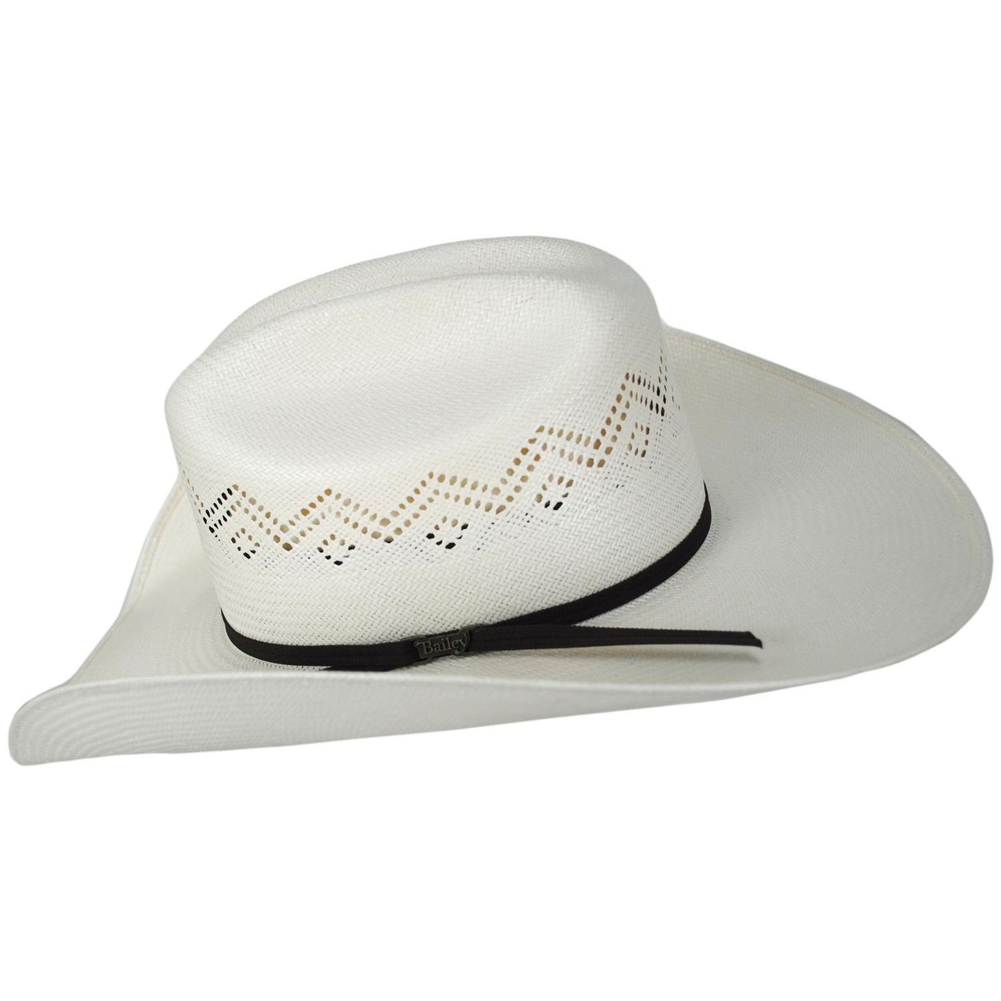 Bailey Western | Indio 15X Shantung Straw Western Hat | 127944 | profile | IVORY