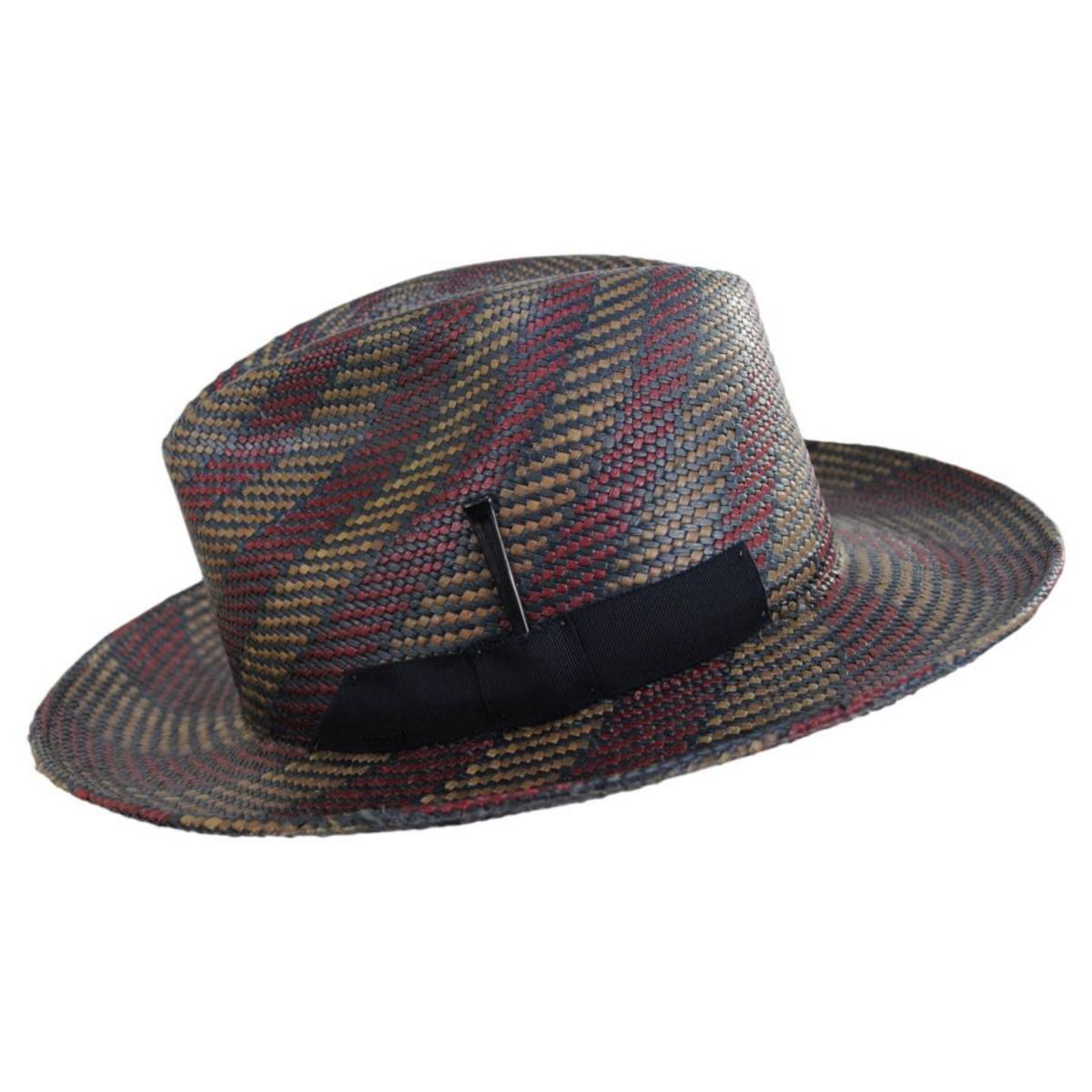 Bailey 1922 | Giles Panama Straw Fedora Hat | 127734 | profile | AVION