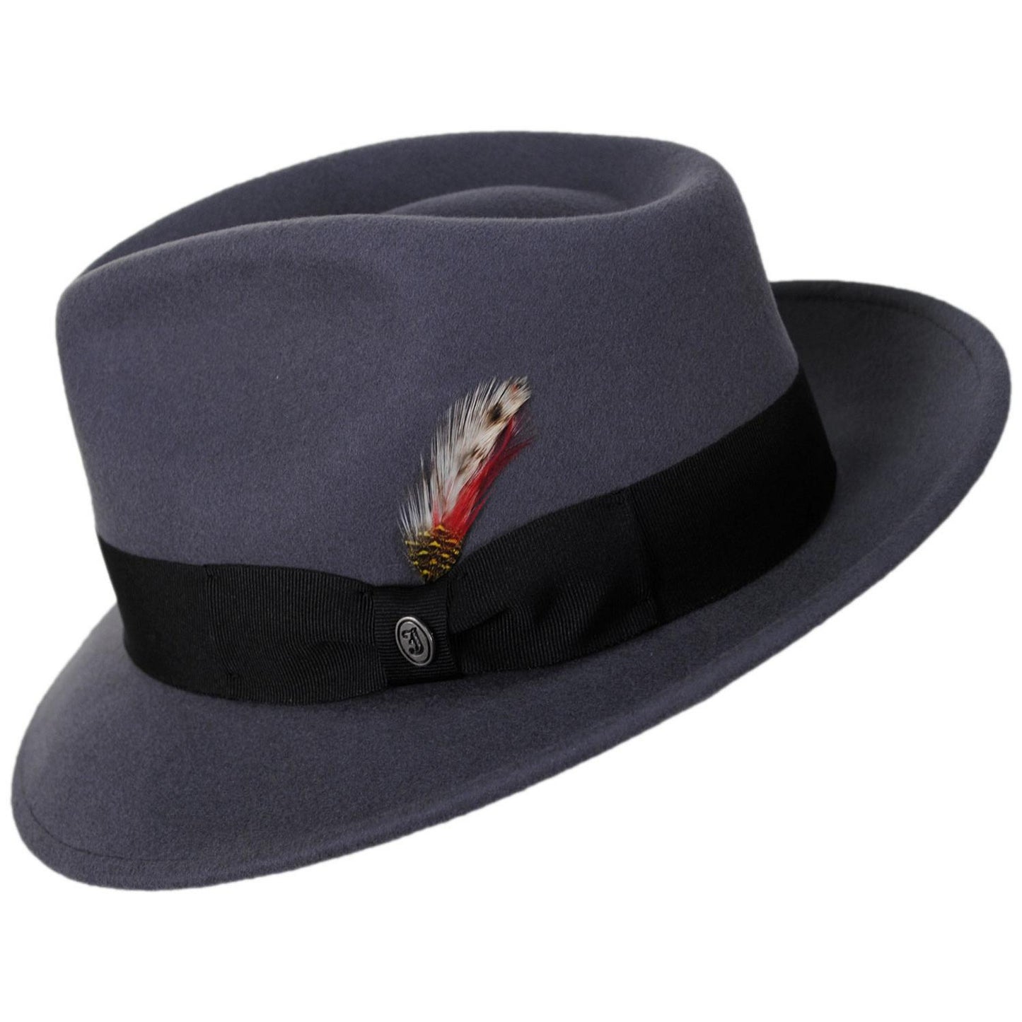 Jaxon Hats | C-Crown Crushable Wool Felt Fedora Hat | 135003 | profile | GREY