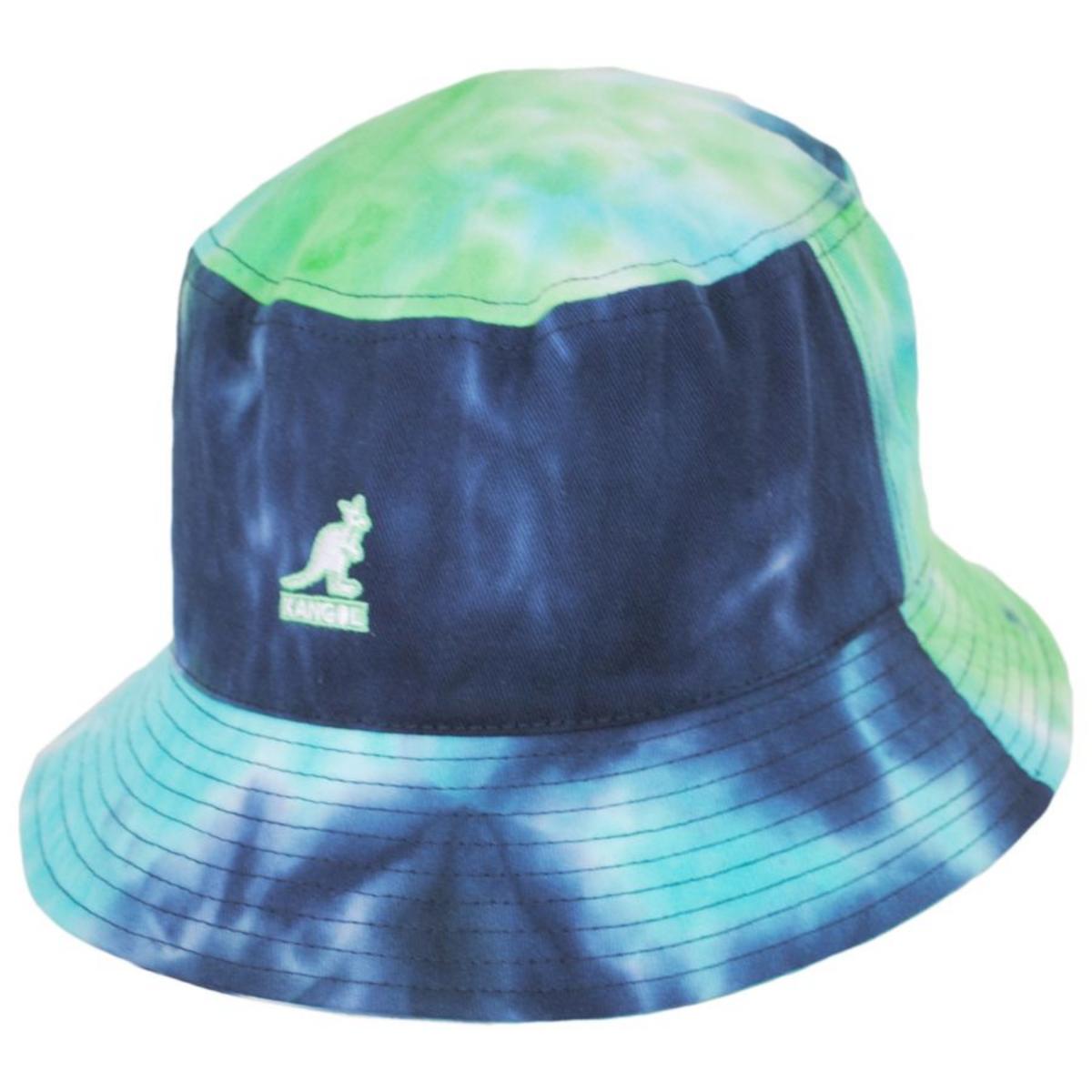 Kangol | Tie Dye Cotton Bucket Hat - Ocean | 185791SS23 | lead | OCEAN