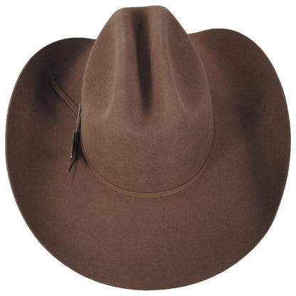 Seager | Longhorn Wool Felt Western Hat | 136404 | top | FAWN