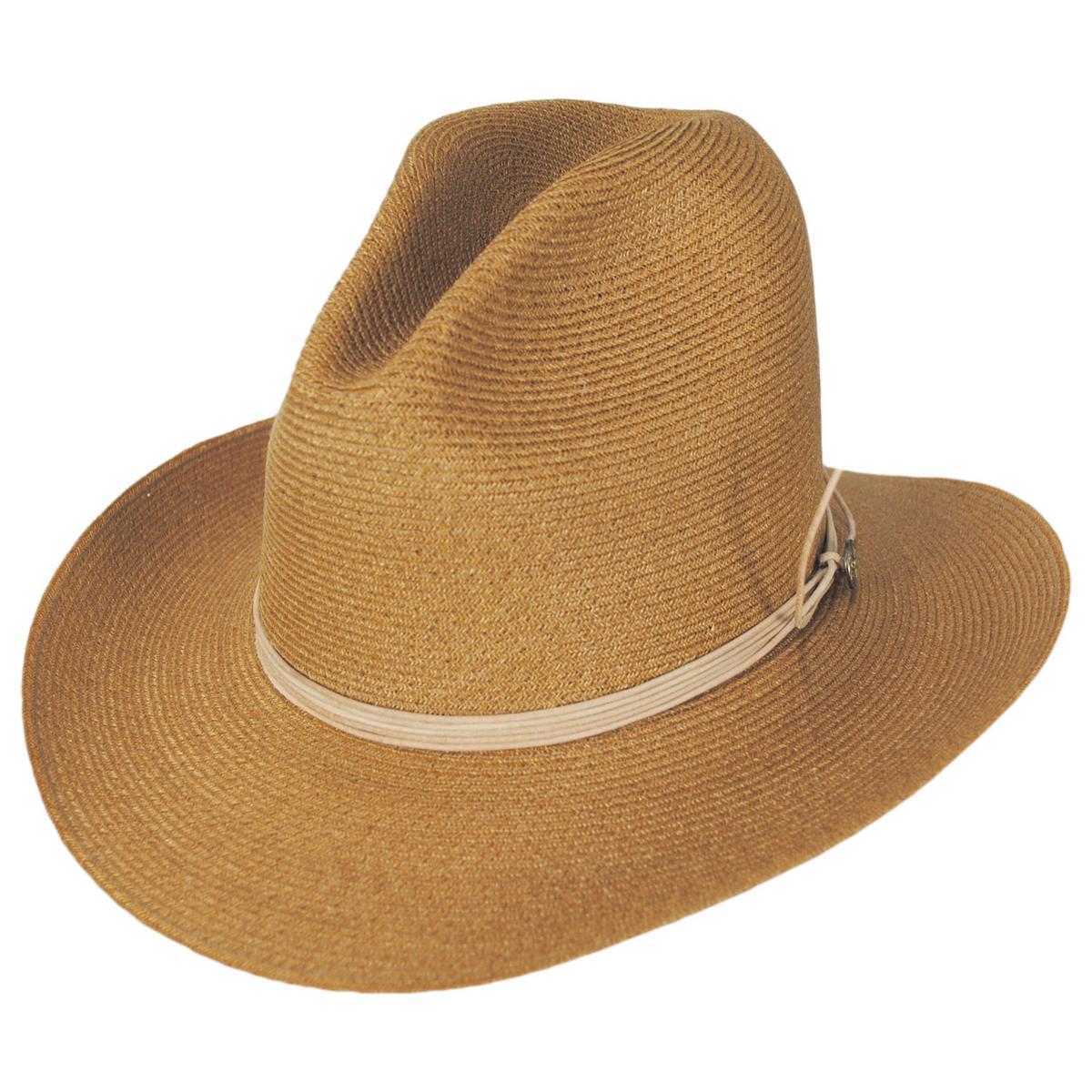 Stetson | Magic Eye Hemp Braid Straw Gus Western Hat | 127052 | lead | BRONZE