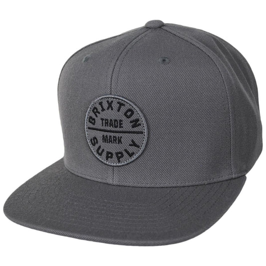 BRIXTON HATS | Oath III Snapback Baseball Cap - Charcoal & Olive | 201713CO | lead | CHARCOAL/CHARCOAL