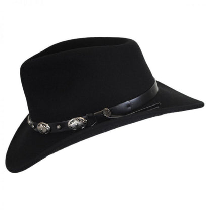 Jaxon Hats | Tombstone Wool Felt Cowboy Hat | 135012 | profile | BLACK
