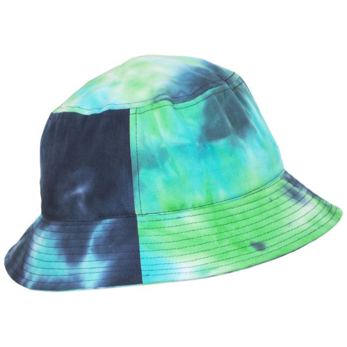 Kangol | Tie Dye Cotton Bucket Hat - Ocean | 185791SS23 | profile | OCEAN