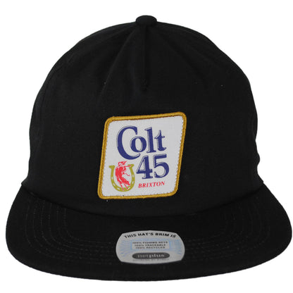 BRIXTON HATS | Colt 45 x Brixton Cotton MP Snapback Baseball Cap | 201891 | front | BLACK