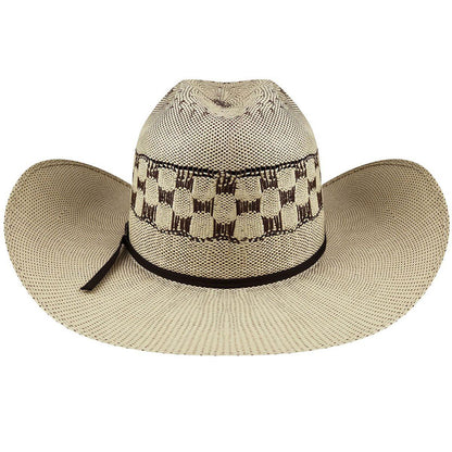 Bailey Western | Vaughn Bangora Straw Western Hat | 127920 | front | TAN/BROWN