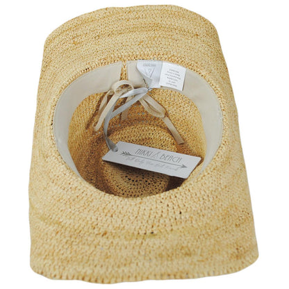 NIKKI BEACH | Morgan Crochet Raffia Straw Western Hat | 102663 | under | NATURAL/BLUE