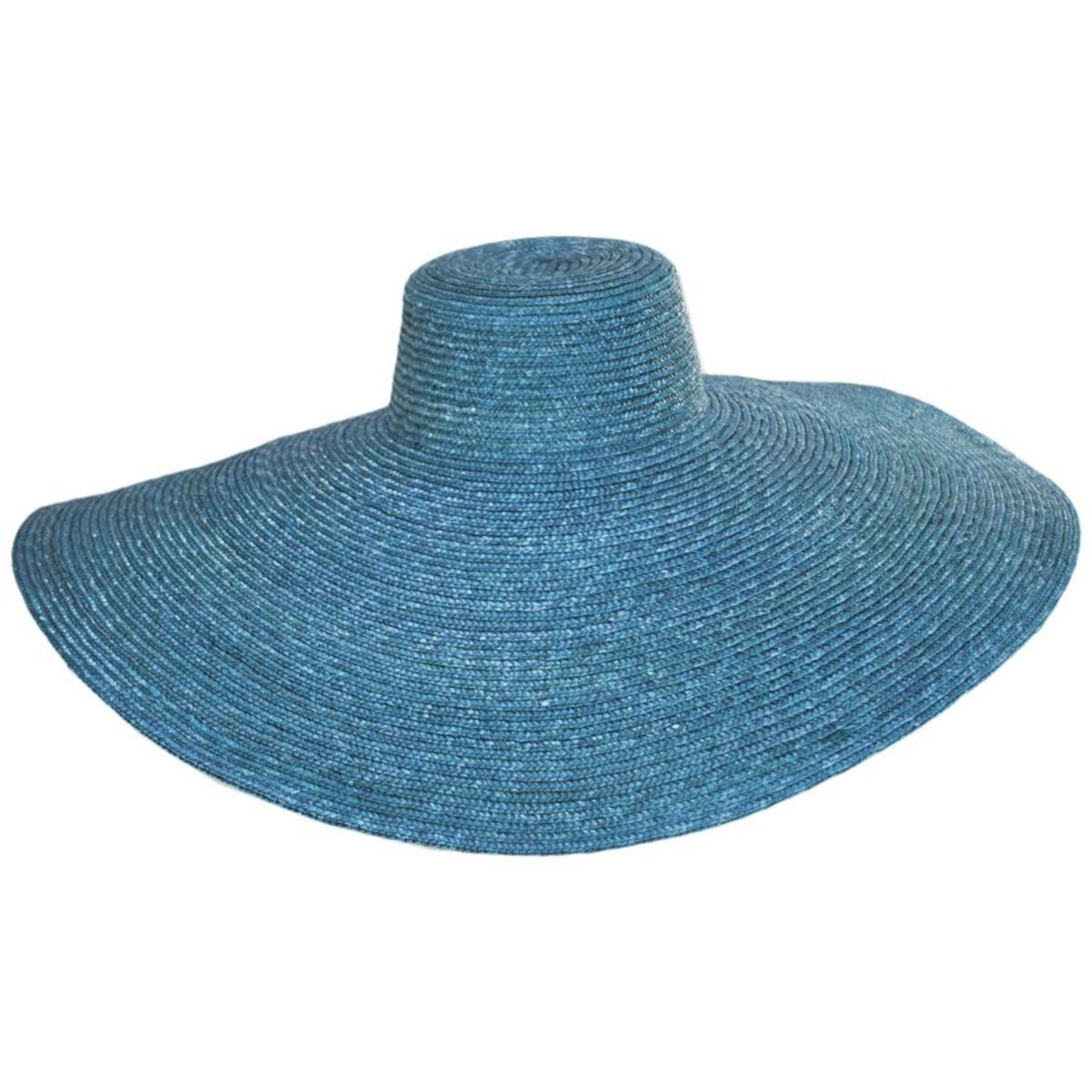 San Diego Hat Company | Milan Wheat Straw Boater Hat | 103641 | lead | TEAL