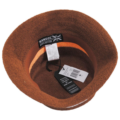 Kangol | Bermuda Stripe Bucket Hat | 185729 | under | MAHOGANY