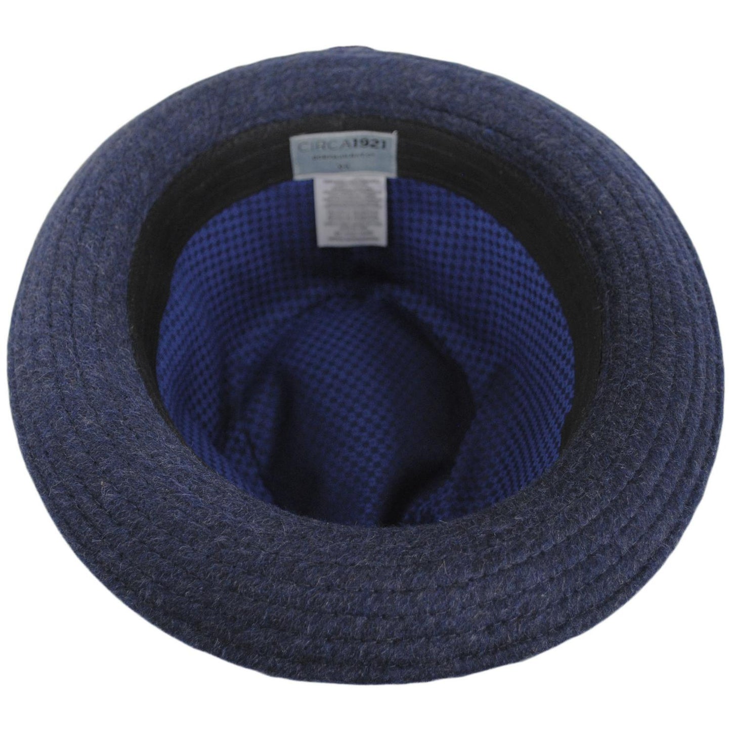 Dorfman Pacific | Oswald Wool Blend Fedora Hat | 140249 | under | NAVY