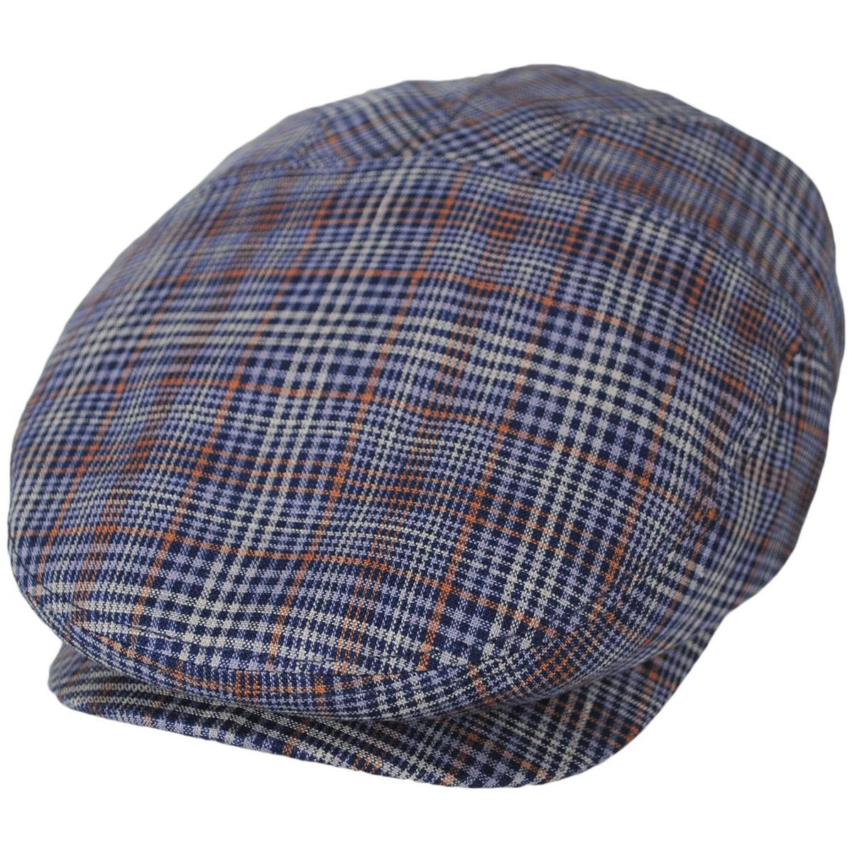 Bailey 1922 | Duch Linen Plaid 5 Panel Ivy Cap | 167222 | lead | MIDNIGHT BLUE PLAID