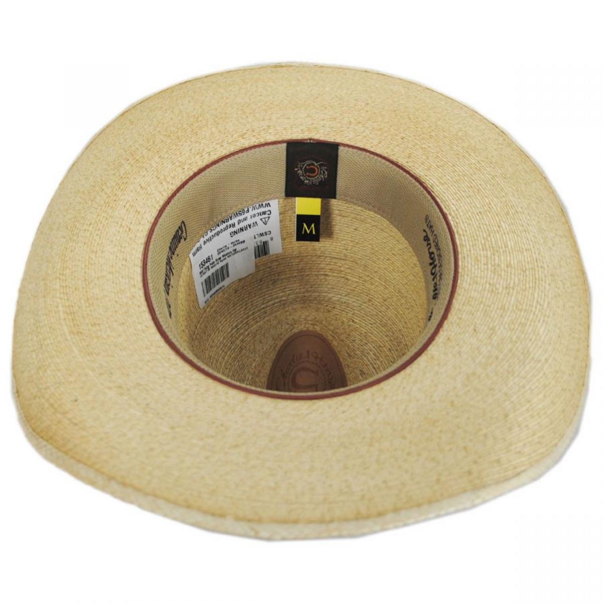 Charlie 1 Horse | Wild Thing Palm Straw Western Hat | 101667 | under | BURNED
