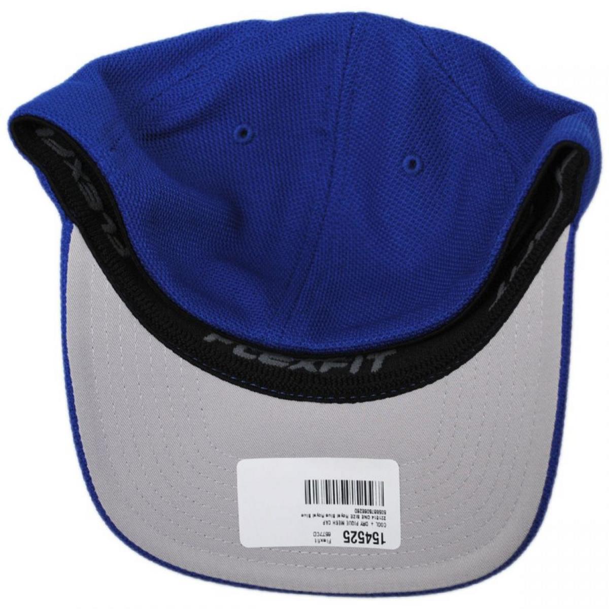 Flexfit | Cool and Dry Pique Mesh Flexfit Fitted Baseball Cap | 221514 | under | ROYAL