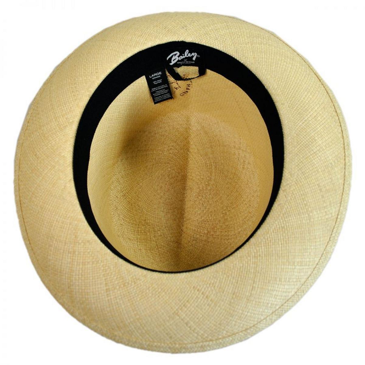 Bailey 1922 | Roll Up II Panama Straw Fedora Hat | 127889 | under | NATURAL