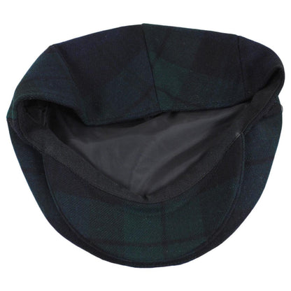 Baskerville Hat Company | Wholesale Somerset Wool Plaid Ivy Cap B2B Pre-Pack | B2B167674 | under | NAVY/GREEN