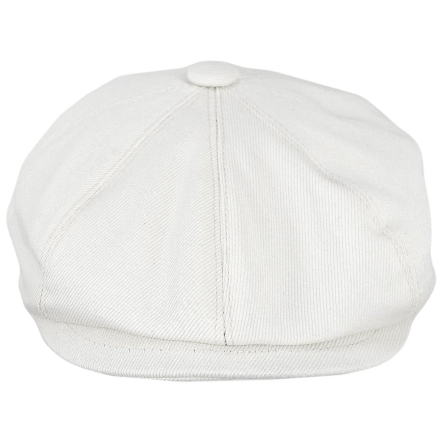 Jaxon Hats | Cotton Newsboy Cap | 167770 | front | WHITE
