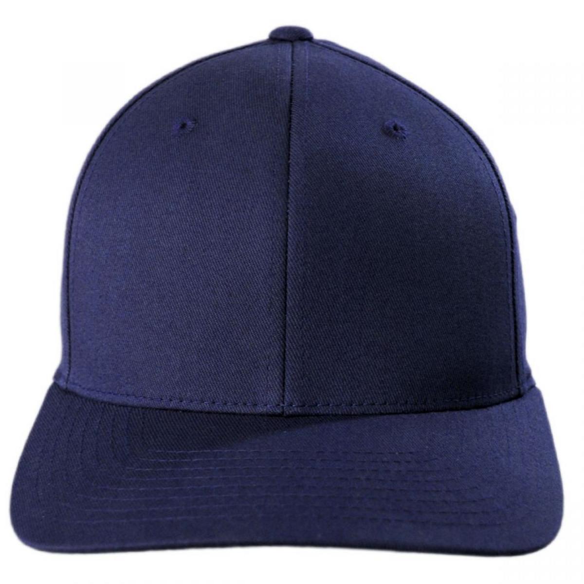 Flexfit | Combed Twill MidPro Flexfit Fitted Baseball Cap | 221502 | front | NAVY
